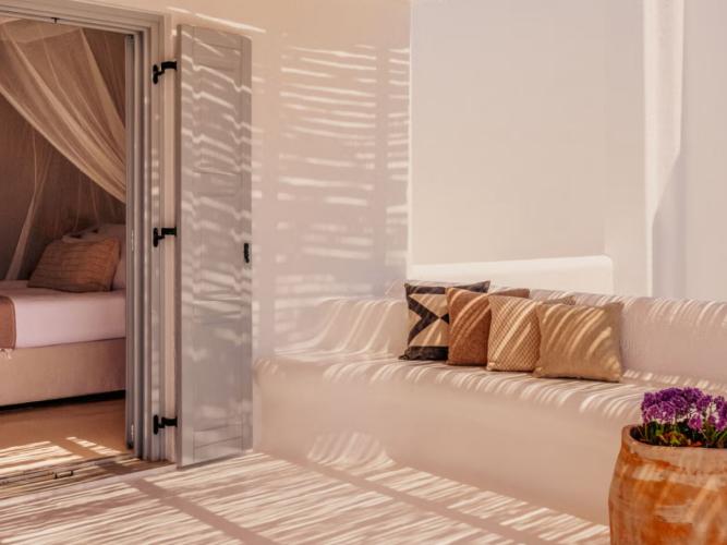 ホテル Soho Roc House Mykonos パラガ 部屋 写真